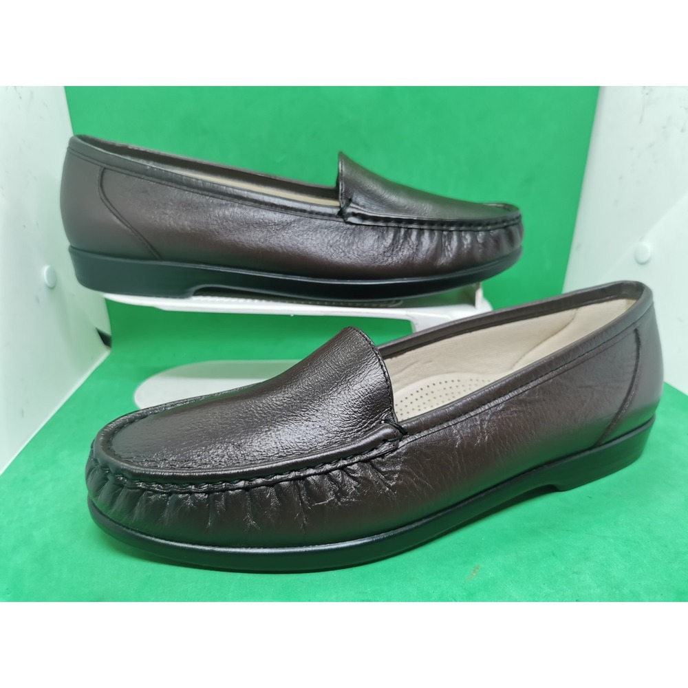 SAS WOMENS SIMPLIFY BROWN COMFORT ORTHOPAEDIC DIABETIC SHOES SIZE 10 N